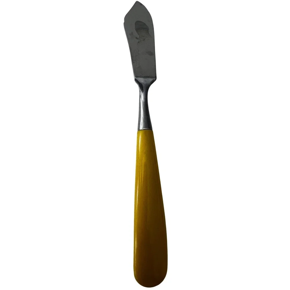 Vintage/Retro Oxford Hall Yellow Handle Stainless Flatware Set 35 Pc‎ Dining